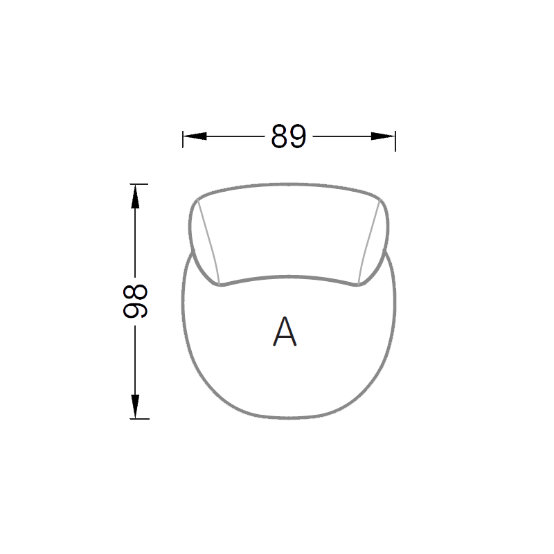 Tharuun fotel_méret